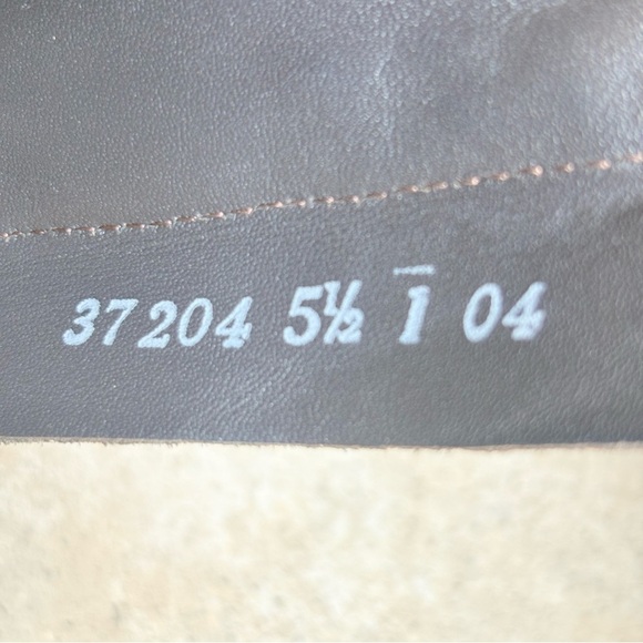 Paul Green Women's Size US 8 UK 5.5 Studded Buckled Brown Leather Moto Boots - Picture 9 of 10